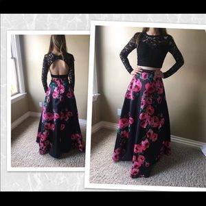 Black/Pink Prom Dress